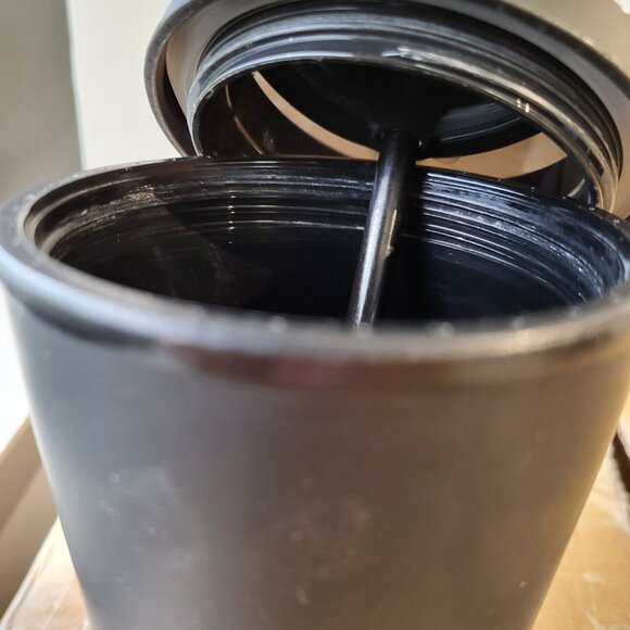 Starbucks 2022 Tumbler 100% Recycled Plastic 16 oz with Lid/straw Matte Black - Picture 5 of 7